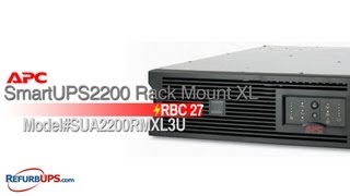 RBC27 Battery Replacement for APC SmartUPS2200 Rack Mount XL