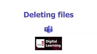 Microsoft Teams Tutorial - Using Chat -  Deleting files - 16