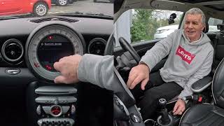 How to set the Sat Nav, delete, and pair a mobile in a 2008 MINI Clubman