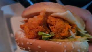 KFC FIERY GOLDEN EGG CHICKEN BURGER CNY 2024