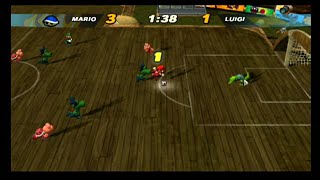 Super Mario Strikers Super Mushroom Cup Legend/Very Hard With Mario Power Ups/Super Strikes