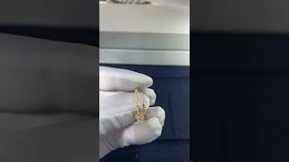 Custom Made Cartier Juste Un Clou Nail Ring 18K Yellow Gold Pave With Diamonds Size 59