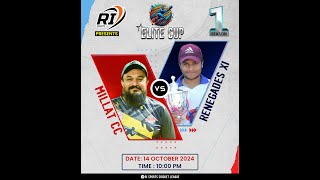 LIVE || ELITE CUP || MATCH NO 4 || MILLAT CC V/S RENEGADES XI  || AR PRODUCTION