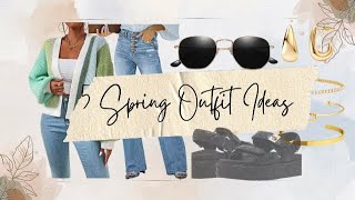 5 Spring Outfit Ideas | Cute casual spring outfits ideas! #outfit #shopthelook