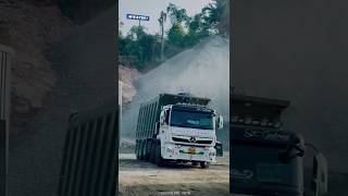 എന്റെ മോനെ എന്താ അവന്റെ ലുക്ക്‌👀🔥Bharatbenz 16 Wheel Tipper Lorry#viral #shorts