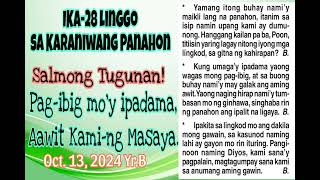 PAG-IBIG MO'Y IPADAMA, AAWIT KAMING MASAYA #salmongtugunan  (October 13, 2024 YR. B)