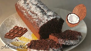 PLUMCAKE al COCCO e CACAO, senza burro, velocissimo da preparare