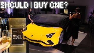 SHOULD I BUY IT? What it's Like at a Private Lambo Function. Aventador S LP740-4 Unveiling