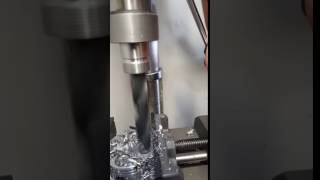 R&D tests NOVA Voyager DVR Variable Speed Drill Press on 1045 Carbon Steel