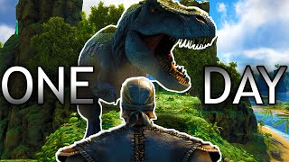 I HAVE 1 DAY TO TAME A T-REX IN ARK SURVIVAL EVOLVED!