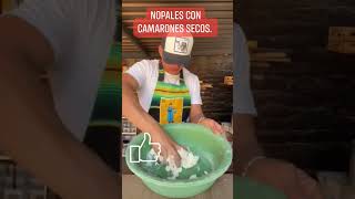 Preparando nopales con camarones secos. #comida #nopales #camarones