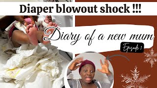 New mum- Diaper blowout experience with my baby- #baby #newmum