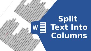 How To Split Text Into Two Columns In Word