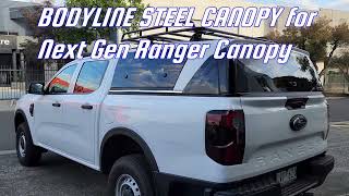 Bodyline Steel Canopy for Next Gen Ranger RA - short roof type