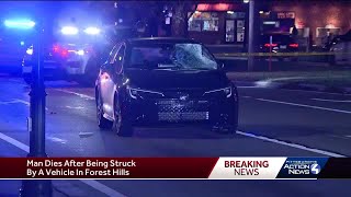 Man dies after being hit by car in Forest Hills