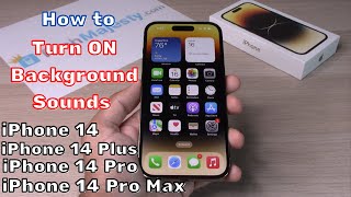 How to Turn ON Background Sounds Rain Sound iPhone 14/iPhone 14 Plus/iPhone 14 Pro/iPhone 14 Pro Max