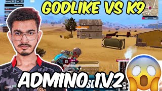 GODLIKE VS K9😱 ADMINO VS ZAP 1V1🥵#godlike #jonathan #admino #godl #scrims #bmps