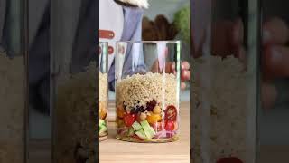 Mediterranean Quinoa Jar Salad | Foolproof Living #jarsalads