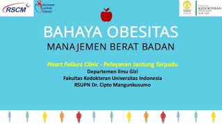 Bahaya Obesitas-Manajamen Berat Badan