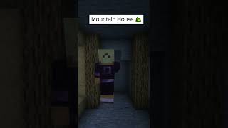 Minecraft Mountain House🏕#shorts