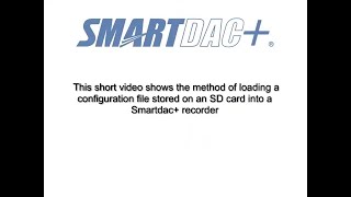 Yokogawa SMARTDAC+ Paperless Recorder: How to Load a Configuration File