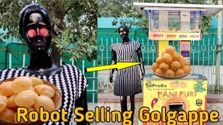 Real Robot 🤖 Golgappa & Vadapao vending Machine With Robot #trending