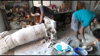 How to make armature 11 feet hight  clay sculpture #claysculpture#fiberglass