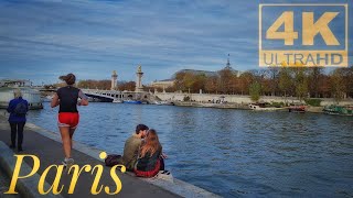 Walk in Paris - Chill Sunday  Walk - 4K