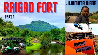 Raigad Fort I Jijamata Wada Pachad I Raigad Ropeway I Exploring Rides I In Hindi