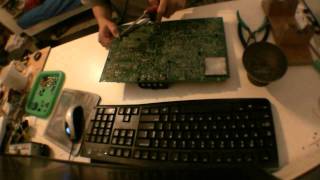 Timelapse: Desoldering stuff from a VCR mainboard