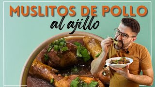 MUSLITOS de POLLO al AJILLO con salsa bien espesa