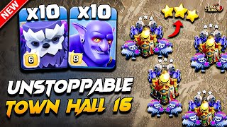 Th16 Attack Strategy With (YETI + BOWLER) | Best TH16 Yeti Bowler Attack Strategy - Clash Of Clans