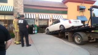 Car crashes into perkins