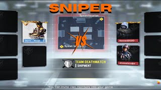 COD mobile  Sniper gameplay  in  Shipment |