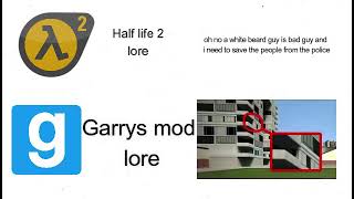 Half life 2 lore vs Garrys mod lore (meme video)