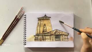 Draw with me ☆ Kedarnath Painting Easy  ☆