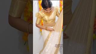 Chikenkari organza saree draping|#drapingstyle #saree_draping_guide