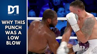 Why the Usyk vs Dubois punch WAS a low blow