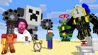 Monster School: ALL TITAN CLOCK MAN X TITAN NOOB TOILET- Minecraft Animation