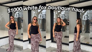 $1000 WHITE FOX BOUTIQUE HAUL + DISCOUNT CODE (EURO SUMMER + UNI OUTFITS + WINTER WARDROBE)