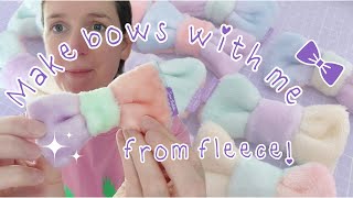 Make Fleecy Hair Bows | Cuddle Fleece Bow Clips