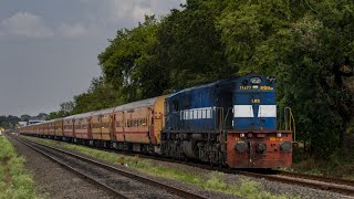 Kacheguda - Nagarsol express chugging with Lucknow WDM3D ALCO!