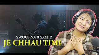 WHY AM I BLUSHING?? Reacting to JE CHHAU TIMI BY @SwoopnaSumanofficial @SamirShrestha319