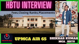 #mca HBTU UP MCA | Interview | Placements & Fees | Closing Ranks | College Review | 2 years MCA