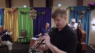 JUST A CLOSER WALK WITH THEE by Climax Jazz Band at Fresno Sounds of Mardi Gras with dancing - 2020