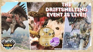 Driftsmelting Event is live. #mhnow #monsterhunternow #gaming