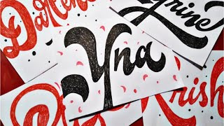 5 Names | Lettering Name Design | The Letter Dude