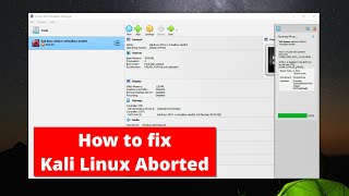 Fix Kali Linux VirtualBox ABORTED AMD-V is disabled (VERR_NEM_NOT_AVAILABLE)