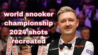 WORLD SNOOKER CHAMPIONSHIP 2024 BEST SHOTS RECREATED