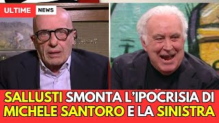 Sallusti DISTRUGGE Santoro "Dimentichi i Danni che hanno fatto i tuoi Amici di Sinistra"